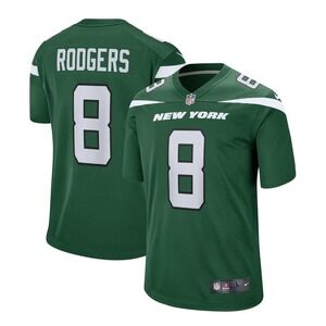 Nike NFL New York Jets Aaron Rodgers #8 Jersey Green Men's Small NWT $130